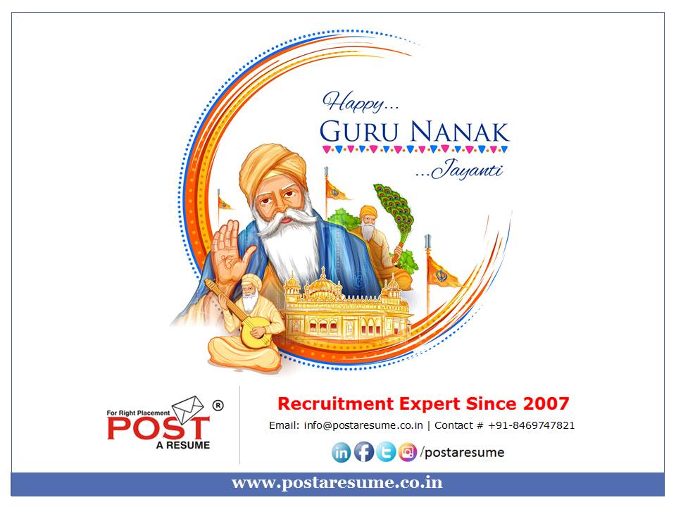 gurunanak jayanti wishes from post a resume hr consultancy for india africa and gulf 2
